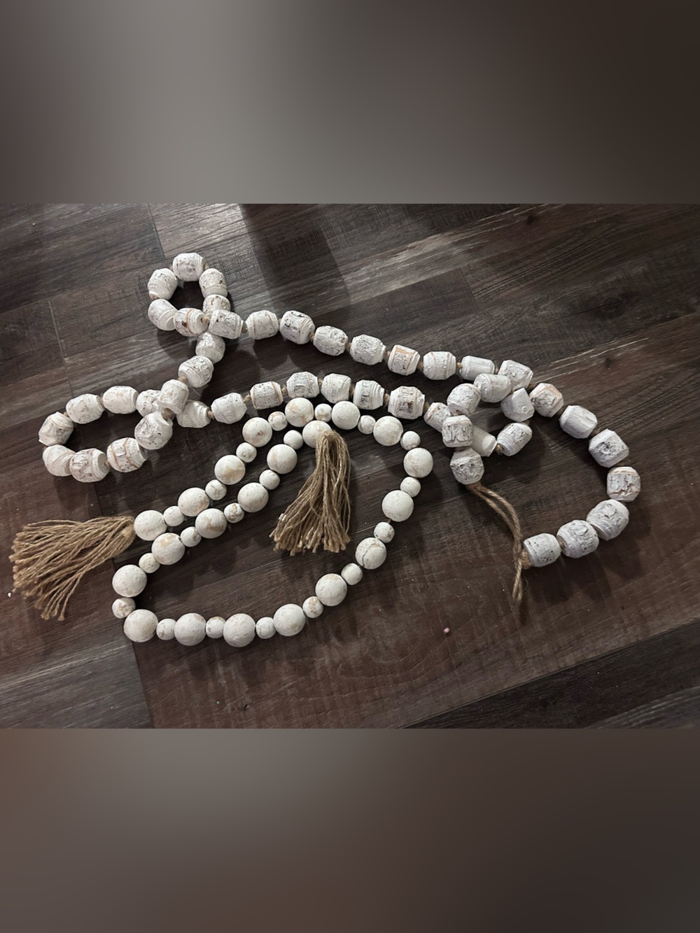 2 Hobby lobby  large chunky wood beads